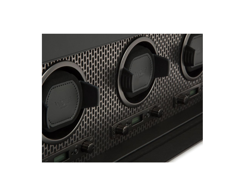  WOLF 1834, Axis Triple Watch Winder With Storage, SKU: 469403 | timeolution.com