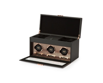  WOLF 1834, Axis Triple Watch Winder With Storage, SKU: 469416 | timeolution.com