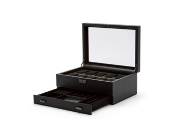  WOLF 1834, Axis 10pc Watch Box With Drawer, SKU: 488203 | timeolution.com