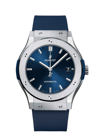 Men's watch / unisex  HUBLOT, Classic Fusion Titanium Blue / 45mm, SKU: 511.NX.7170.RX | timeolution.com