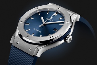 Men's watch / unisex  HUBLOT, Classic Fusion Titanium Blue / 45mm, SKU: 511.NX.7170.RX | timeolution.com