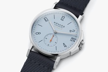 Men's watch / unisex  NOMOS GLASHÜTTE, Ahoi Neomatik 38 Date Sky / 38.5mm, SKU: 516 | timeolution.com