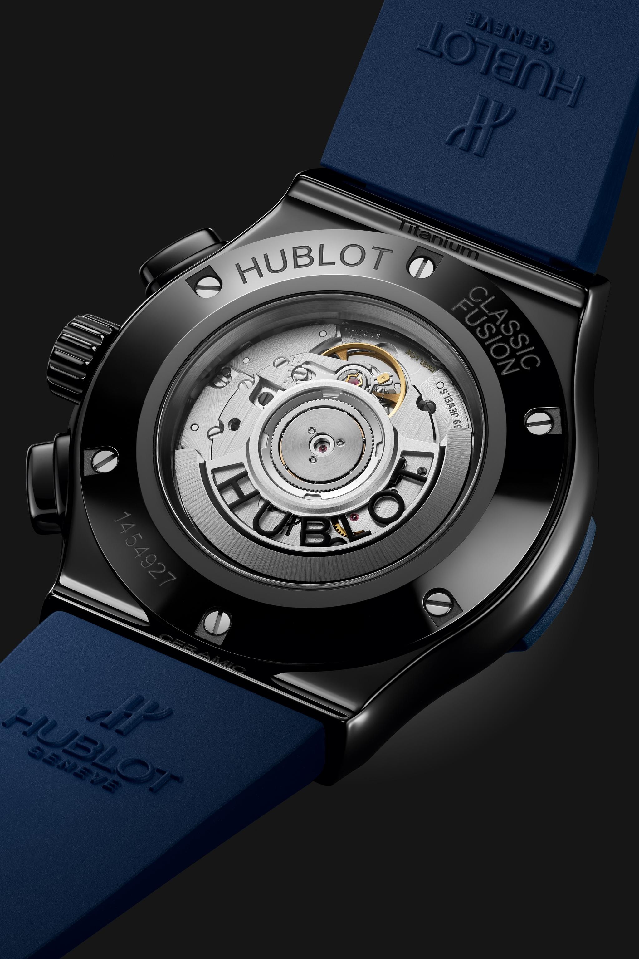 Men's watch / unisex  HUBLOT, Classic Fusion Ceramic Blue Chronograph / 45mm, SKU: 521.CM.7170.RX | timeolution.com