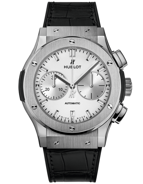 Men's watch / unisex  HUBLOT, Classic Fusion Chronograph Titanium Opalin / 45mm, SKU: 521.NX.2611.LR | timeolution.com