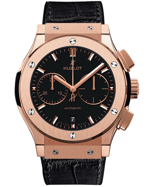 Men's watch / unisex HUBLOT, Classic Fusion Chronograph King Gold Pave / 45mm, SKU: 521.OX.1181.LR | timeolution.com