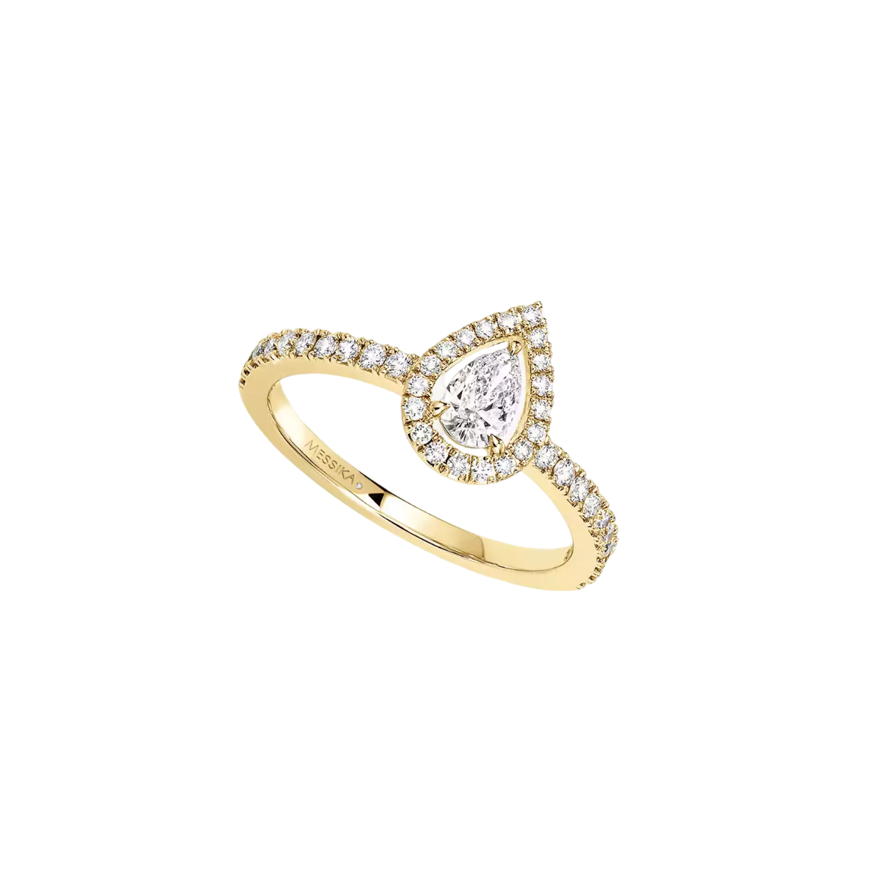 Women Jewellery  MESSIKA, Joy Pear Cut Diamond Yellow Gold Ring, SKU: 5220-YG | timeolution.com