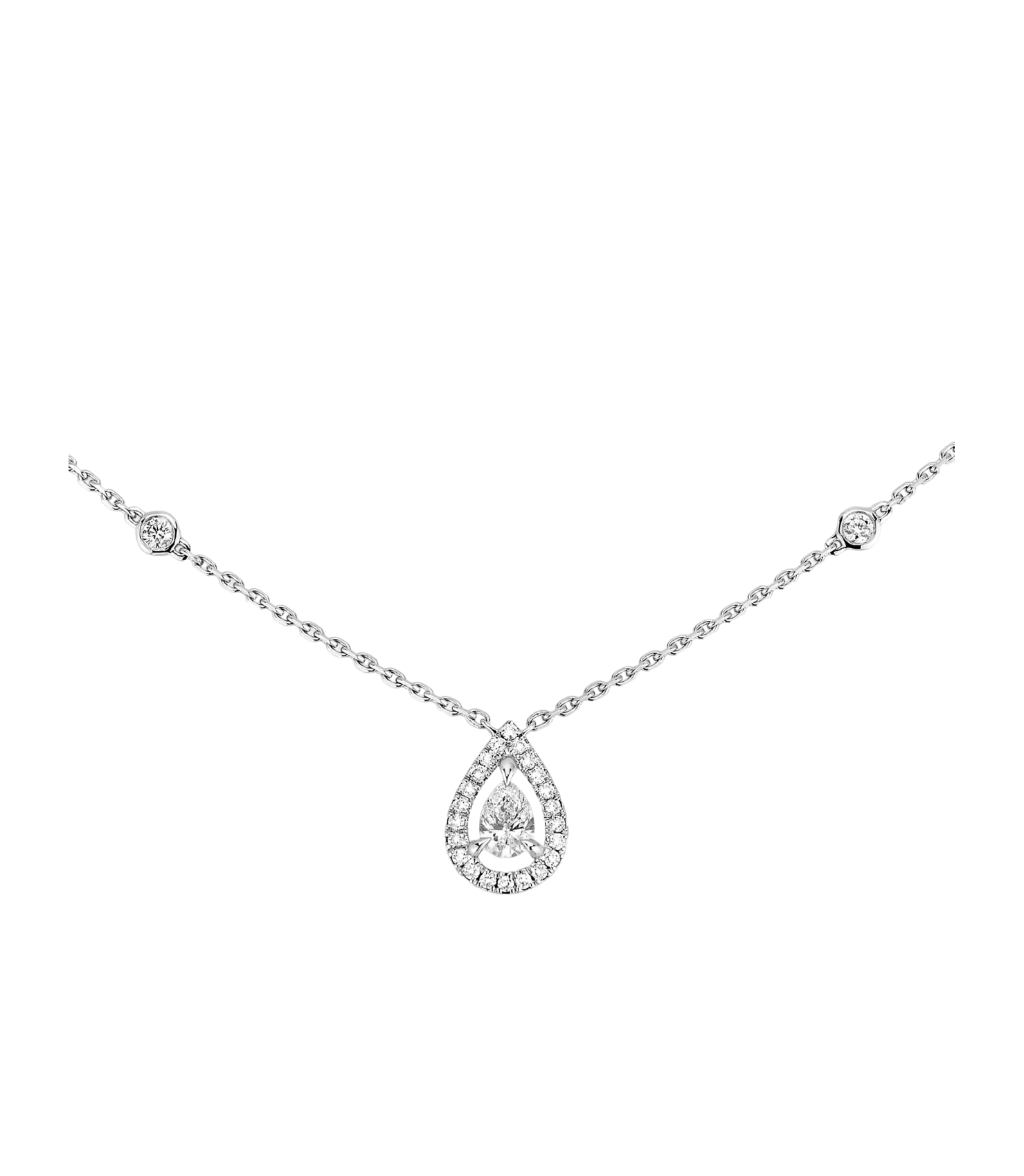 Women Jewellery  MESSIKA, Joy Pear 0.25ct White Gold Diamond Necklace, SKU: 5224-WG | timeolution.com