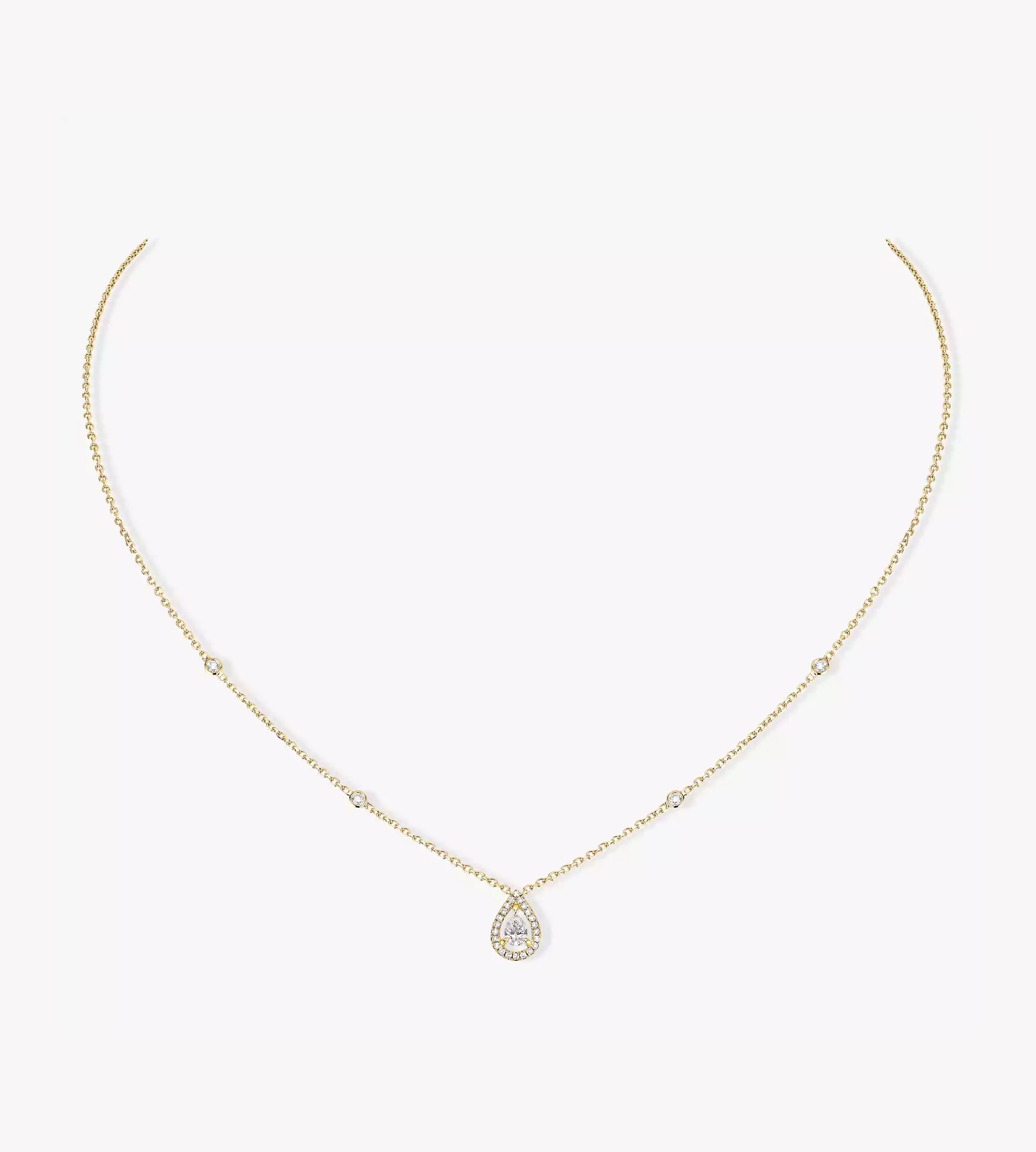 Women Jewellery  MESSIKA, Joy Pear 0.25ct Yellow Gold Diamond Necklace, SKU: 5224-YG | timeolution.com