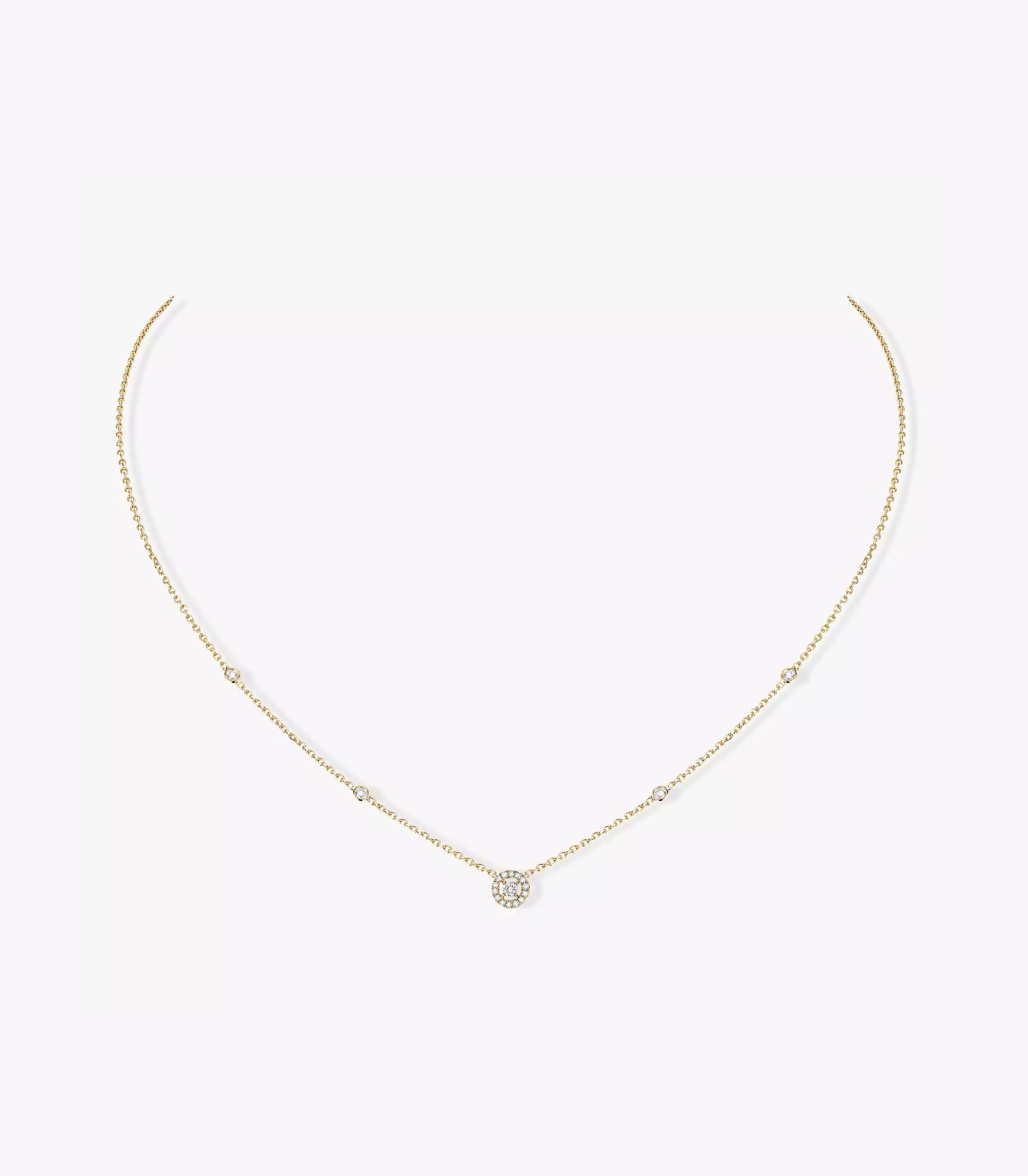 Women Jewellery  MESSIKA, Joy XS Diamond Yellow Gold Necklace, SKU: 5370-YG | timeolution.com