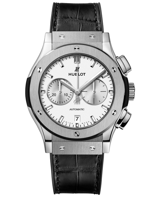 Men's watch / unisex  HUBLOT, Classic Fusion Chronograph Titanium Opalin / 42mm, SKU: 541.NX.2611.LR | timeolution.com