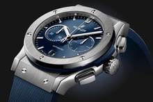 Men's watch / unisex HUBLOT, Classic Fusion Chronograph Titanium Blue / 42mm, SKU: 541.NX.7170.RX | timeolution.com