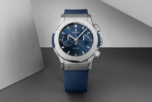 Men's watch / unisex HUBLOT, Classic Fusion Chronograph Titanium Blue / 42mm, SKU: 541.NX.7170.RX | timeolution.com