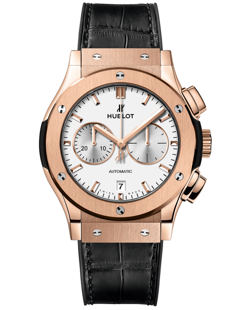 Men's watch / unisex  HUBLOT, Classic Fusion Chronograph King Gold Opalin / 42mm, SKU: 541.OX.2611.LR | timeolution.com