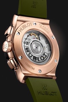 Men's watch / unisex  HUBLOT, Classic Fusion Chronograph King Gold Green  / 42mm, SKU: 541.OX.8980.RX | timeolution.com