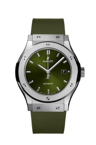 Men's watch / unisex  HUBLOT, Classic Fusion Titanium Green / 42mm, SKU: 542.NX.8970.RX | timeolution.com