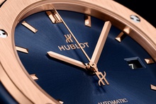 Men's watch / unisex  HUBLOT, Classic Fusion King Gold Blue / 42mm, SKU: 542.OX.7180.RX | timeolution.com