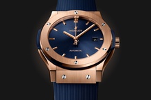 Men's watch / unisex  HUBLOT, Classic Fusion King Gold Blue / 42mm, SKU: 542.OX.7180.RX | timeolution.com