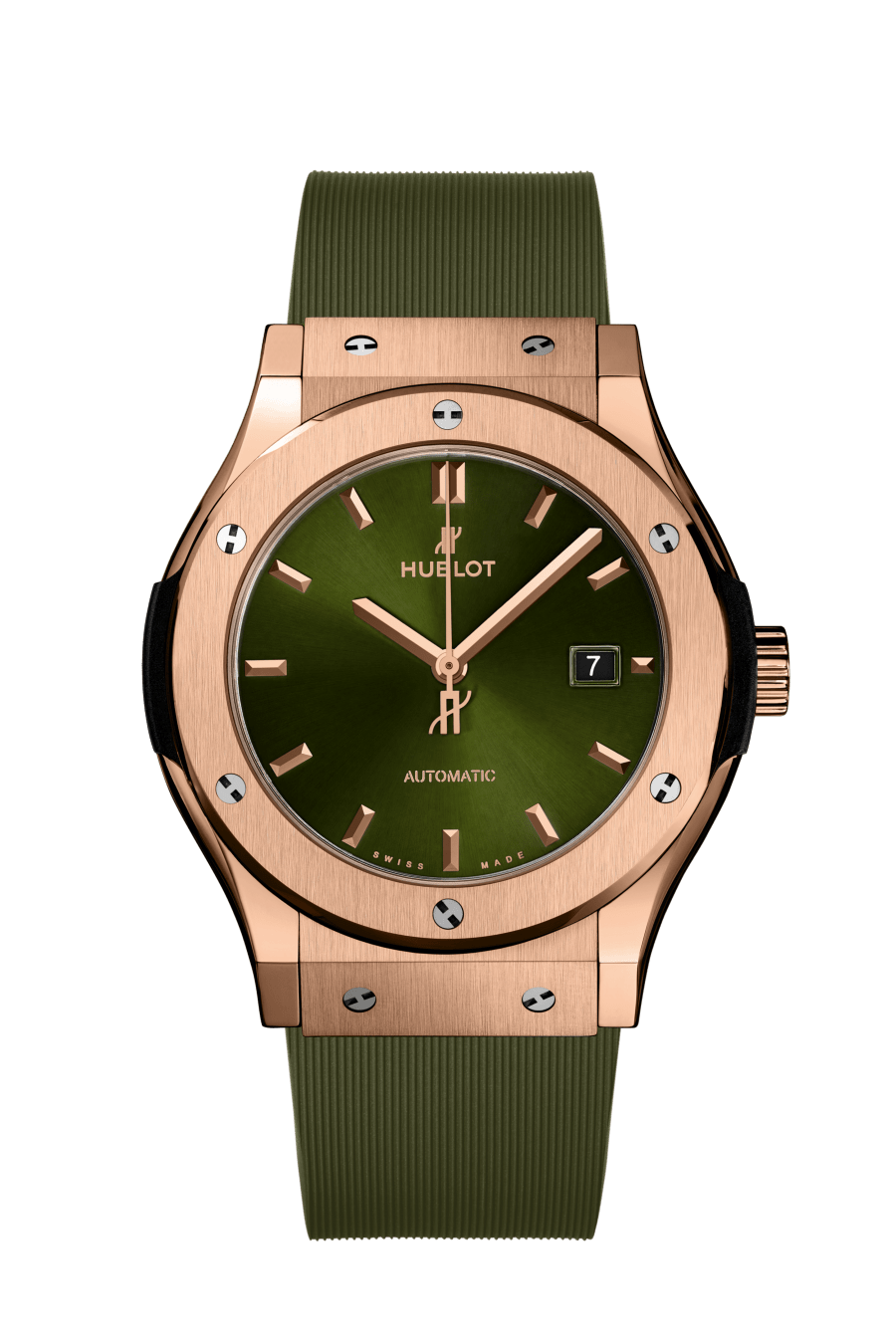 Men's watch / unisex  HUBLOT, Classic Fusion King Gold Green / 42mm, SKU: 542.OX.8980.RX | timeolution.com