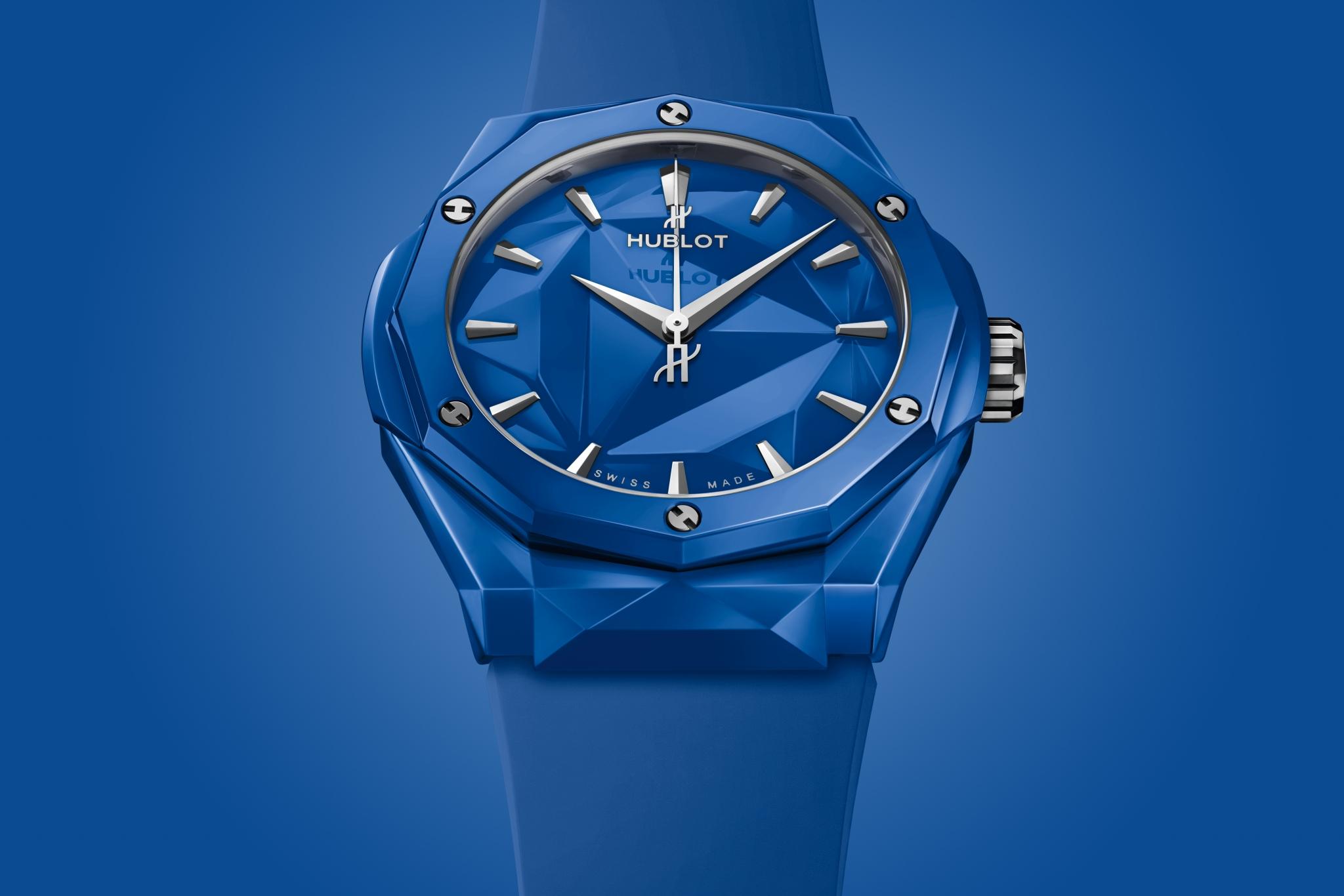 Men's watch / unisex  HUBLOT, Classic Fusion Orlinski Blue Ceramic / 40mm, SKU: 550.ES.5100.RX.ORL21 | timeolution.com