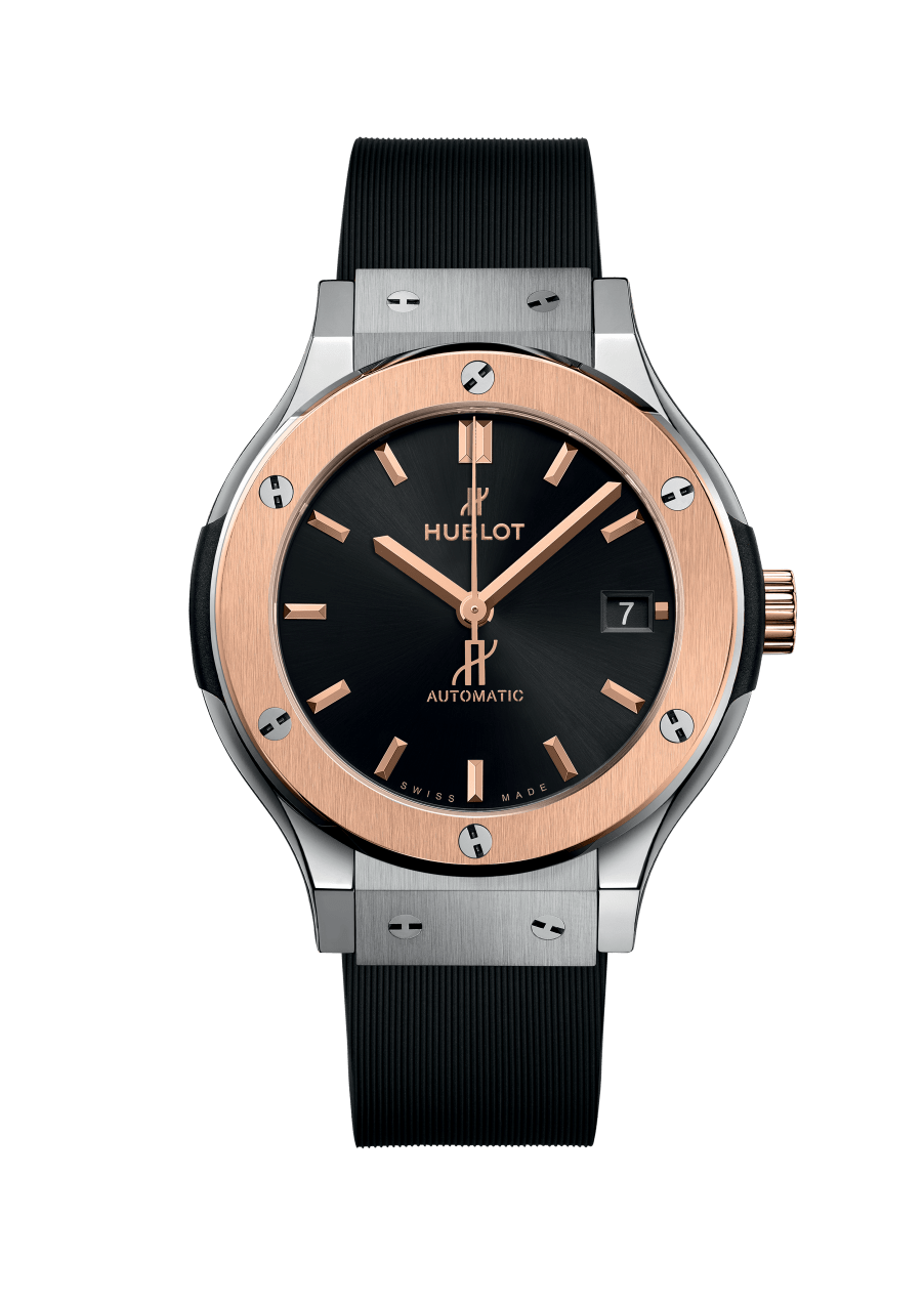 Men's watch / unisex  HUBLOT, Classic Fusion Titanium King Gold / 38mm, SKU: 565.NO.1480.RX | timeolution.com