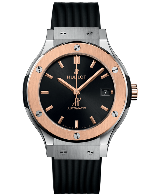 Men's watch / unisex  HUBLOT, Classic Fusion Titanium King Gold / 38mm, SKU: 565.NO.1480.RX | timeolution.com