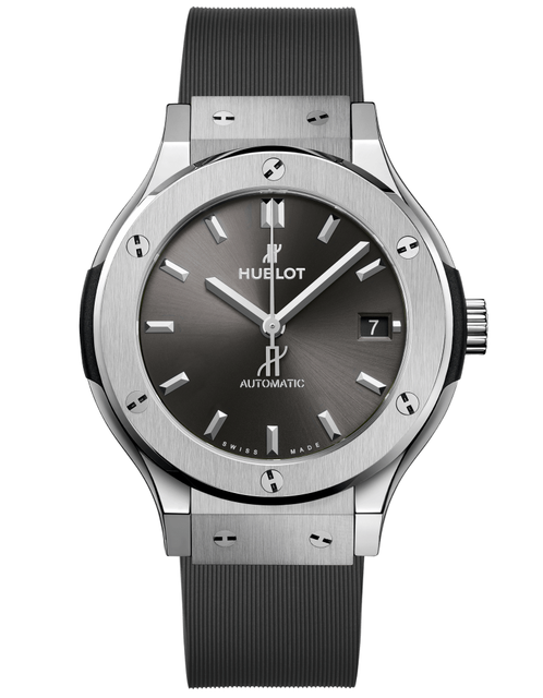 Men's watch / unisex  HUBLOT, Classic Fusion Racing Grey Titanium / 38mm, SKU: 565.NX.7071.RX | timeolution.com