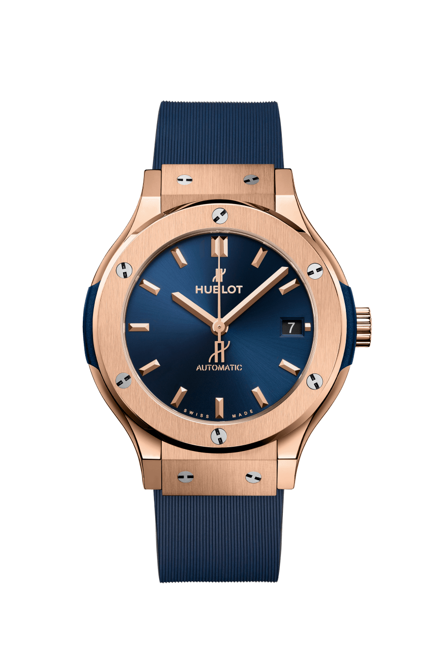 Men's watch / unisex  HUBLOT, Classic Fusion King Gold Blue / 38mm, SKU: 565.OX.7180.RX | timeolution.com