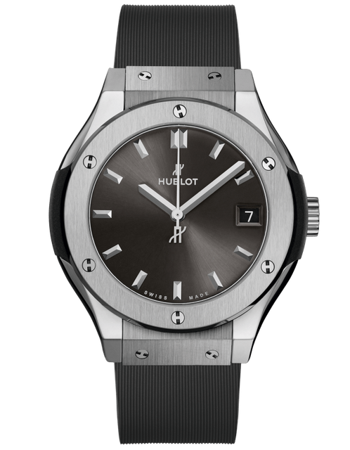 Ladies' watch  HUBLOT, Classic Fusion Racing Grey Titanium / 33mm, SKU: 581.NX.7071.RX | timeolution.com