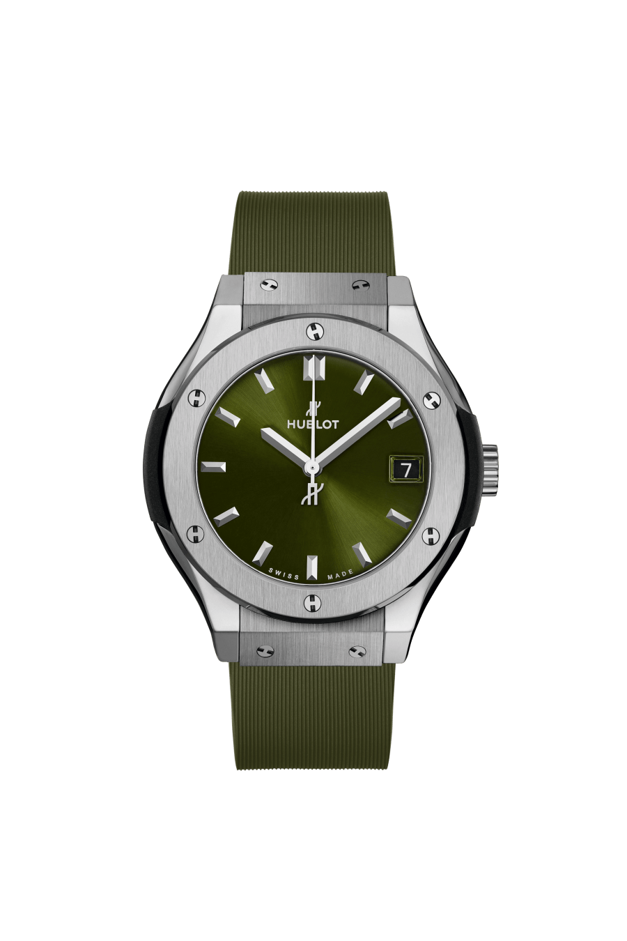 Ladies' watch  HUBLOT, Classic Fusion Titanium Green / 33mm, SKU: 581.NX.8970.RX | timeolution.com