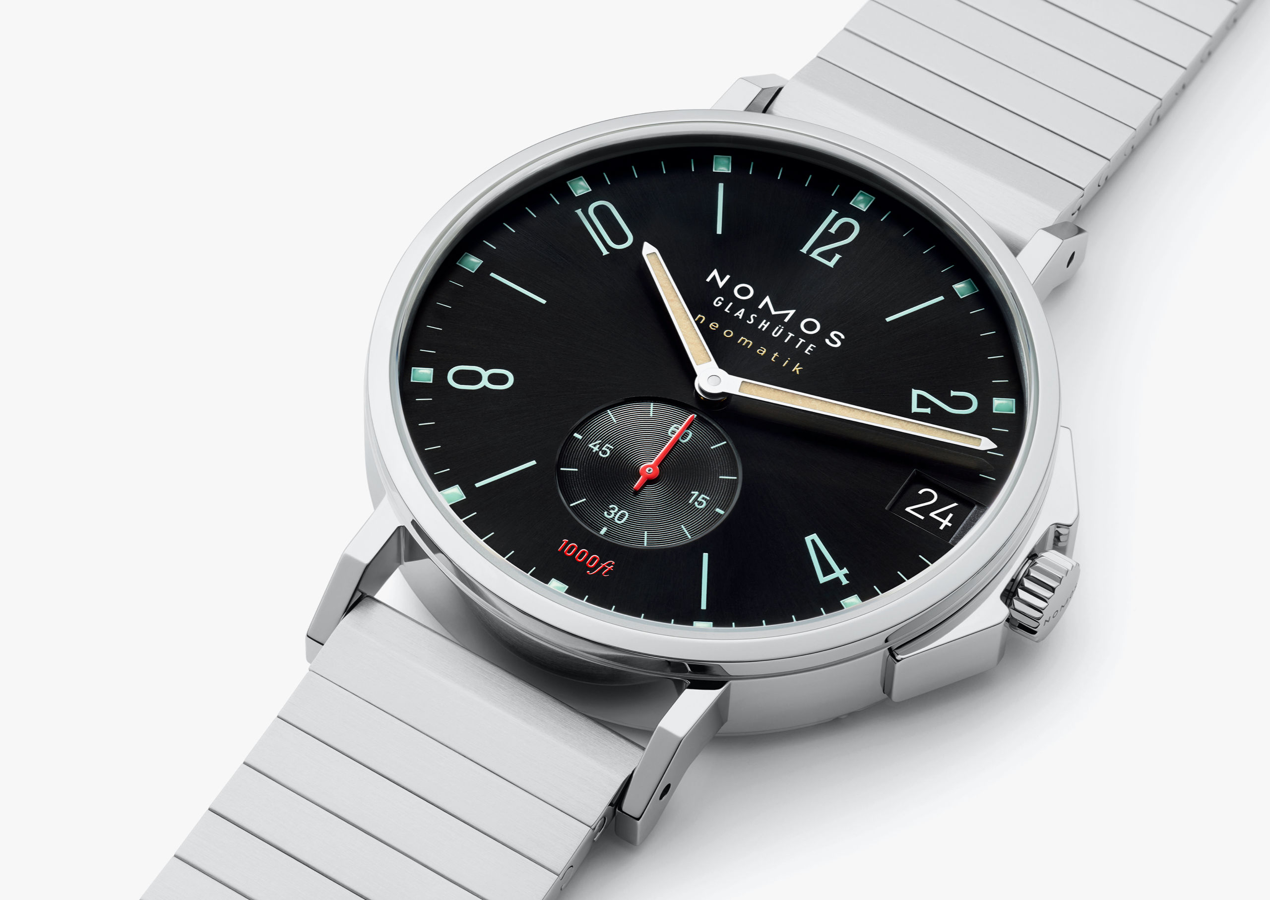 Men's watch / unisex  NOMOS GLASHÜTTE, Tangente Sport Neomatik 42 Date Marine Black / 42mm, SKU: 581 | timeolution.com