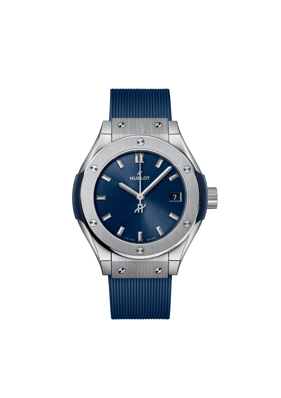 Ladies' watch  HUBLOT, Classic Fusion Titanium Blue / 29mm, SKU: 591.NX.7170.RX | timeolution.com