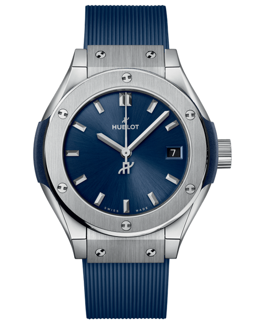 Ladies' watch  HUBLOT, Classic Fusion Titanium Blue / 29mm, SKU: 591.NX.7170.RX | timeolution.com