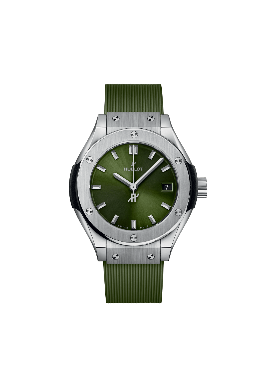 Ladies' watch  HUBLOT, Classic Fusion Titanium Green / 29mm, SKU: 591.NX.8970.RX | timeolution.com