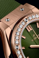 Ladies' watch  HUBLOT, Classic Fusion King Gold Green Diamonds / 29mm, SKU: 591.OX.8980.RX.1204 | timeolution.com