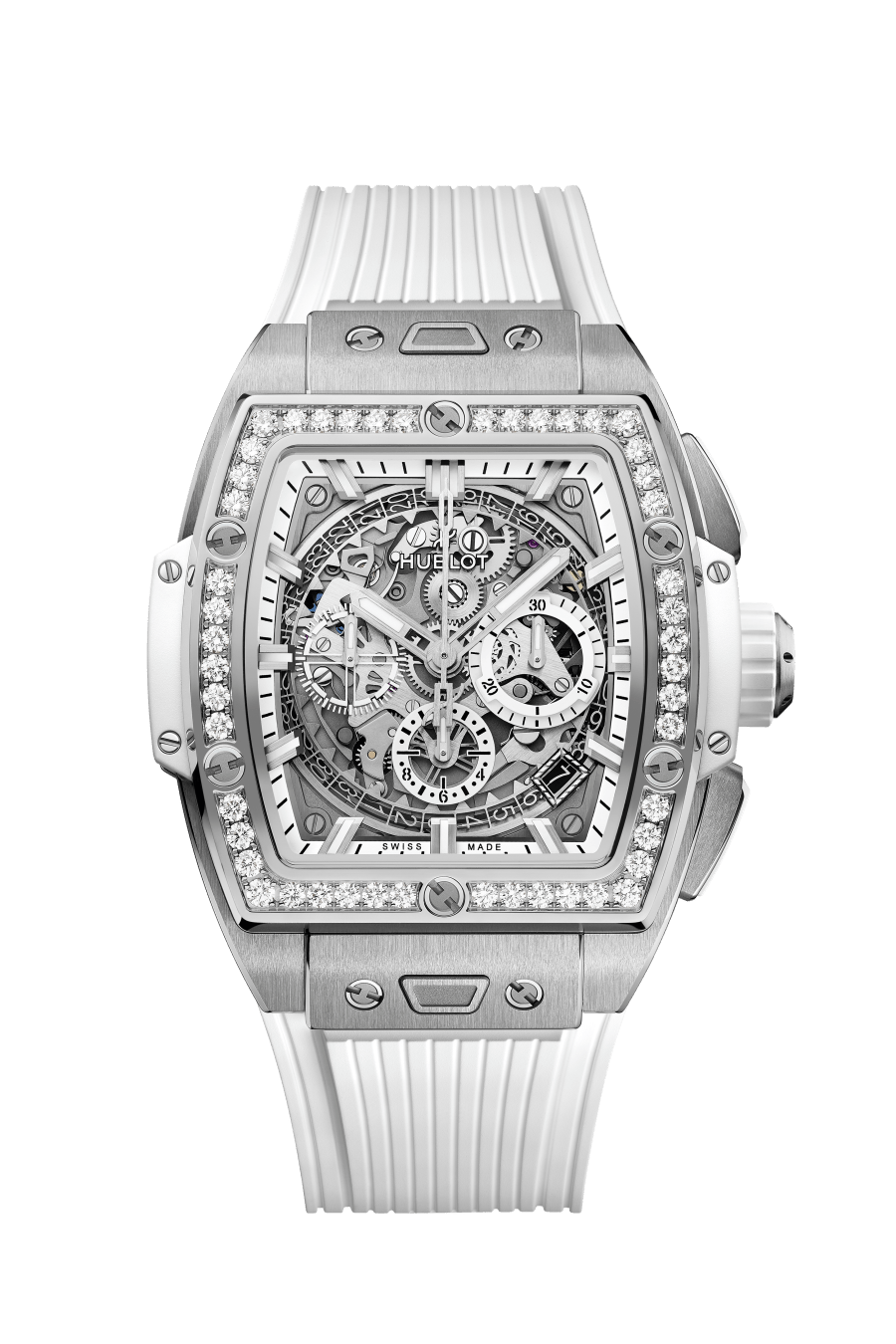 Men's watch / unisex  HUBLOT, Spirit of Big Bang Titanium White Diamonds / 42mm, SKU: 642.NE.2010.RW.1204 | timeolution.com