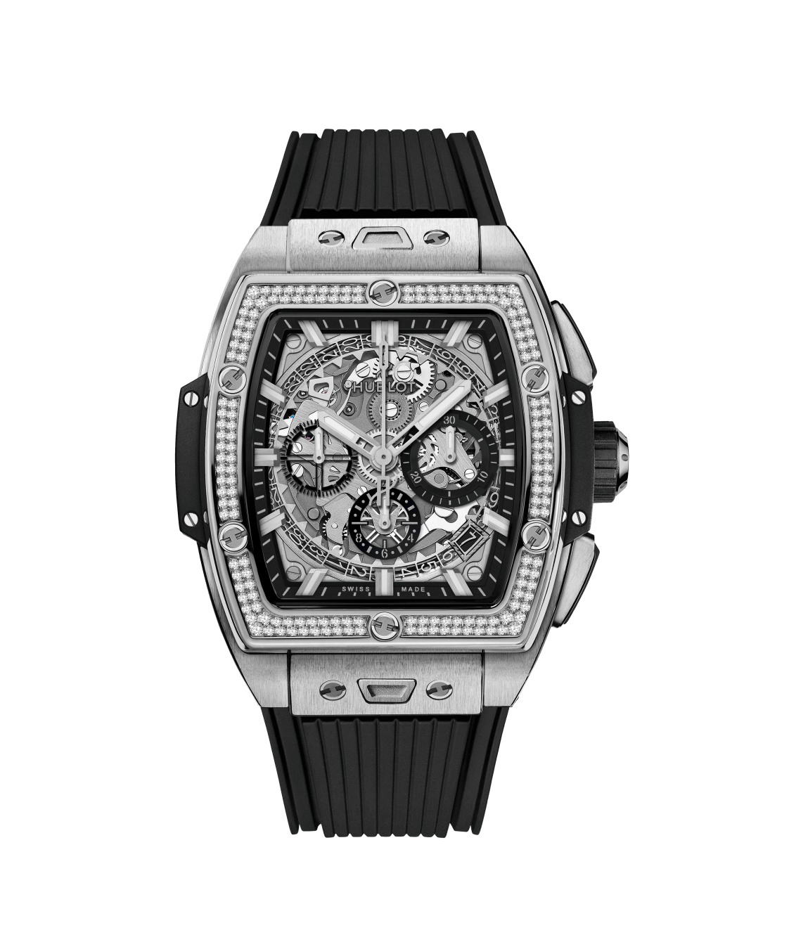 Men's watch / unisex  HUBLOT, Spirit Of Big Bang Titanium Diamonds / 42mm, SKU: 642.NX.0170.RX.1104 | timeolution.com