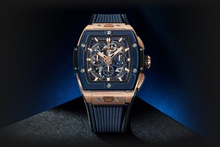 Men's watch / unisex  HUBLOT, Spirit Of Big Bang King Gold Blue Ceramic / 42mm, SKU: 642.OL.7180.RX | timeolution.com