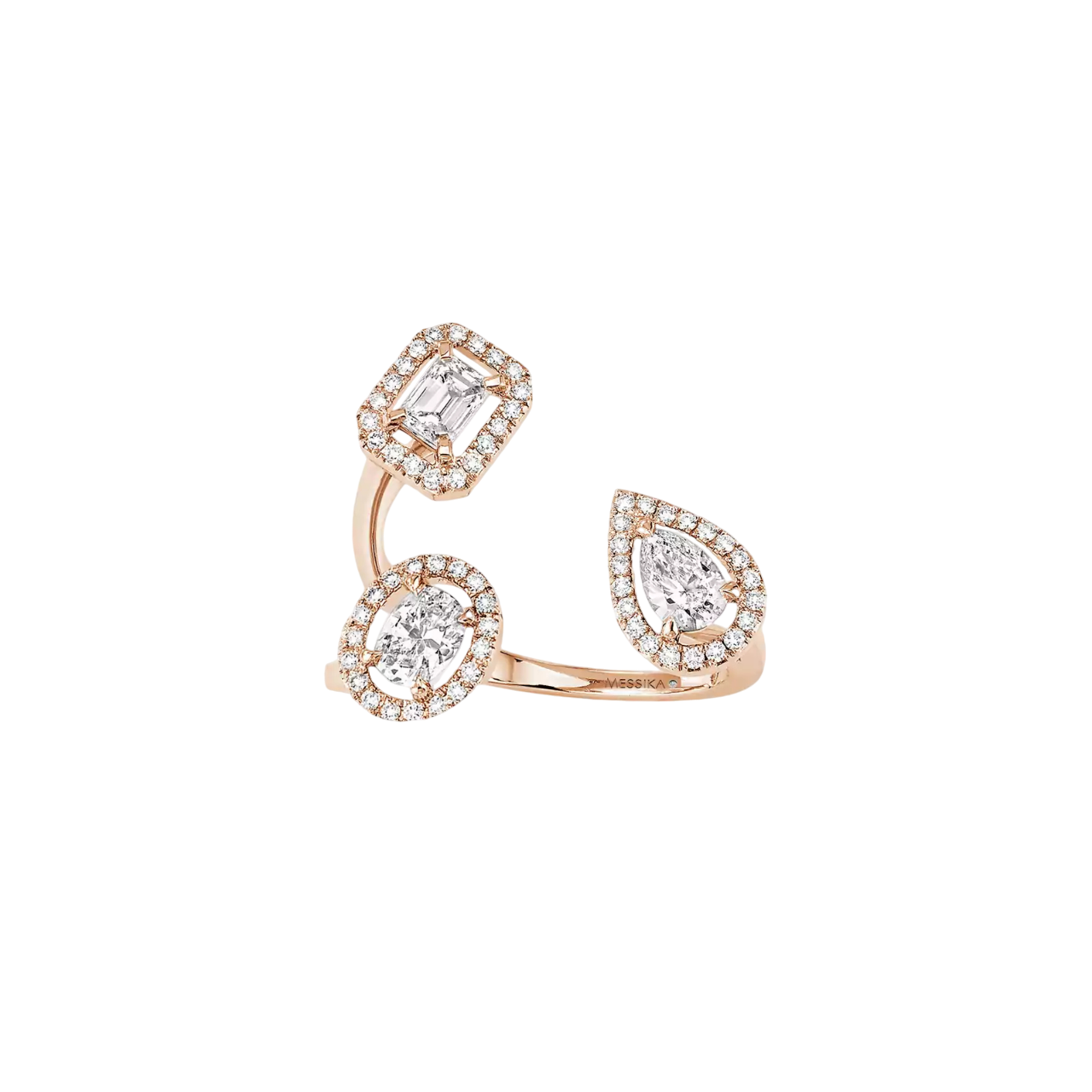 Women Jewellery  MESSIKA, My Twin Trilogy Ring, SKU: 6695-PG | timeolution.com