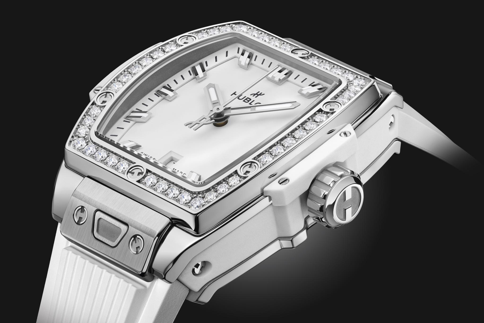 Ladies' watch  HUBLOT, Spirit of Big Bang Steel White Diamonds / 32mm, SKU: 682.SE.2010.RW.1204 | timeolution.com