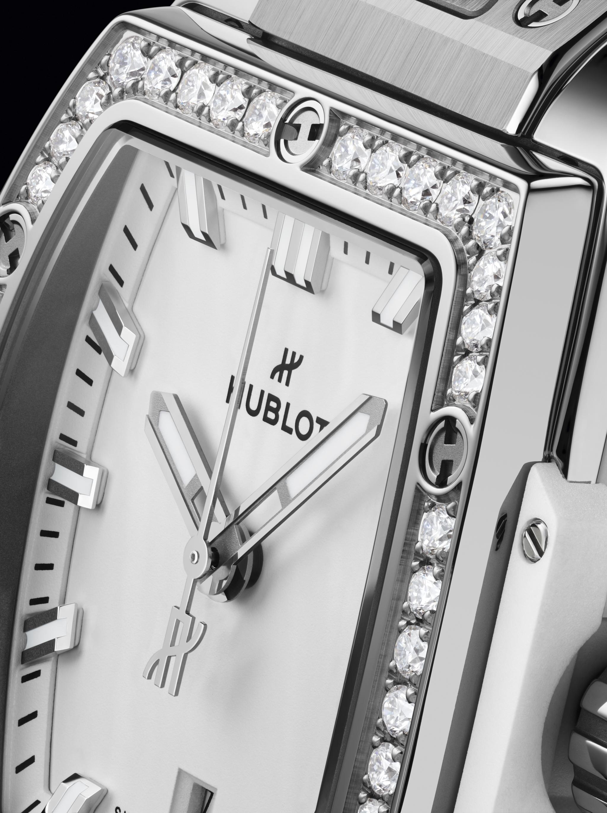 Ladies' watch  HUBLOT, Spirit of Big Bang Steel White Diamonds / 32mm, SKU: 682.SE.2010.RW.1204 | timeolution.com