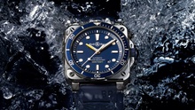 Men's watch / unisex BELL & ROSS, BR 03-92 Diver Blue / 42mm, SKU: BR0392-D-BU-ST/SRB | timeolution.com