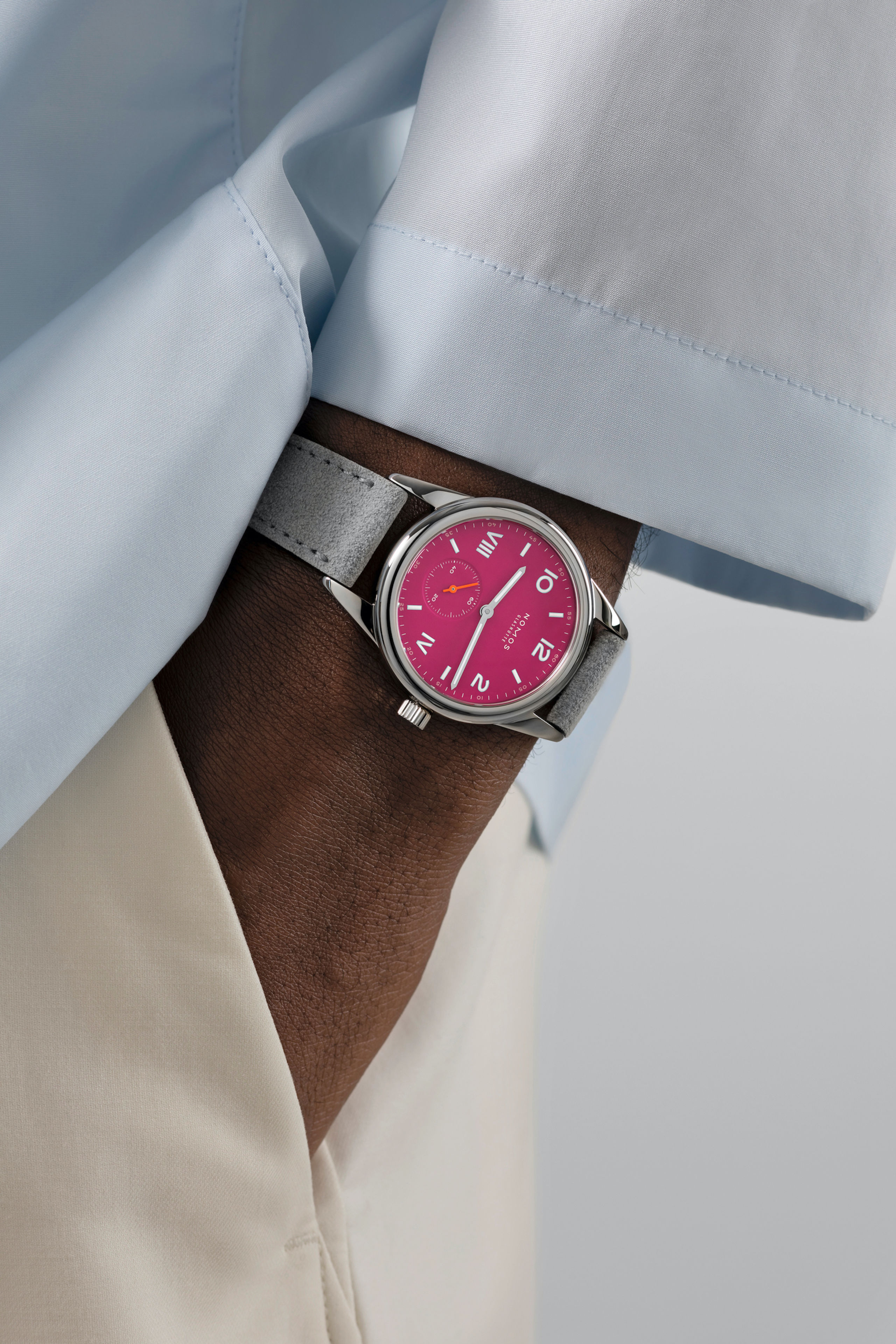 Men's watch / unisex NOMOS GLASHÜTTE, Club Campus Deep Pink / 36mm, SKU: 711.GB | timeolution.com