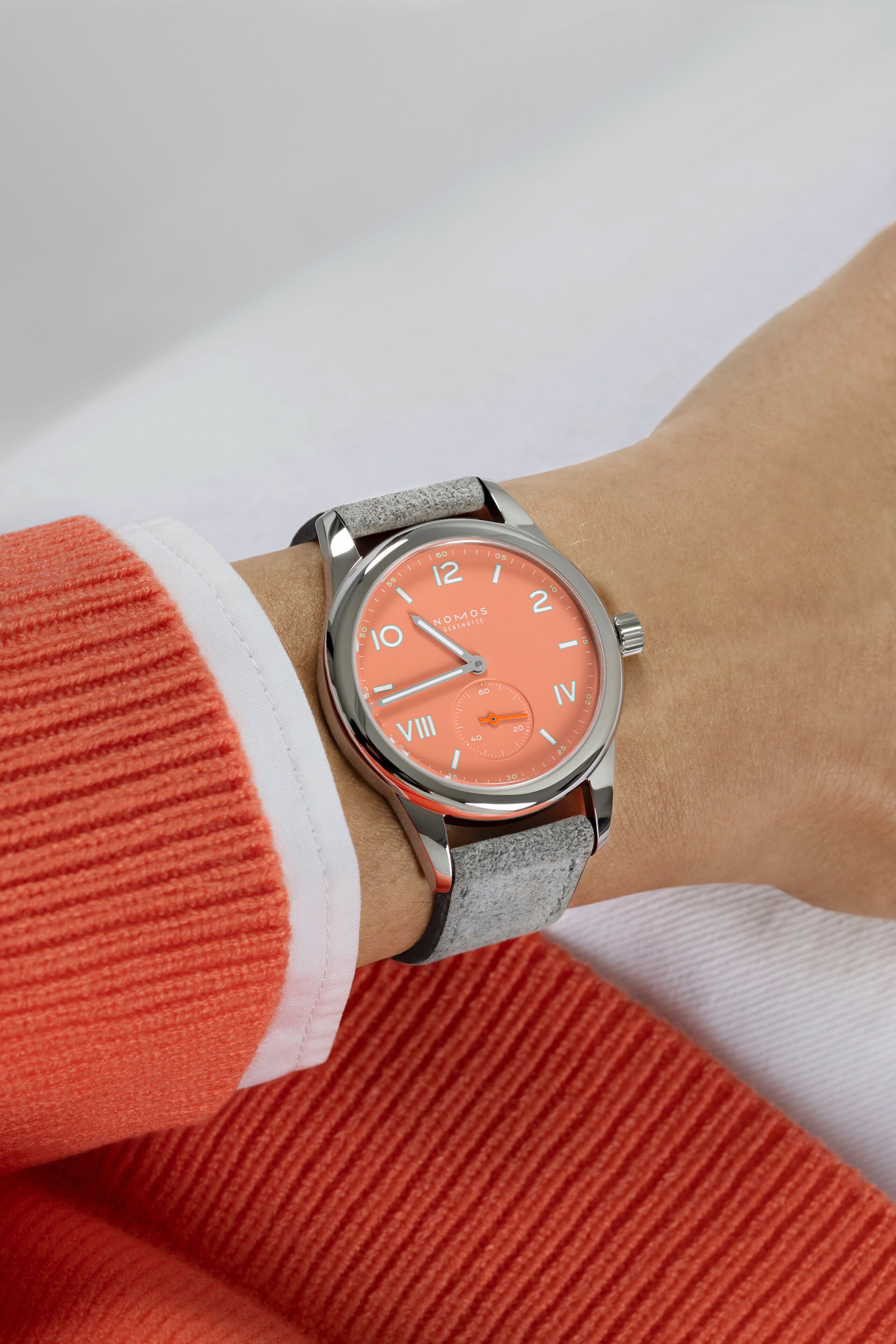 Men's watch / unisex  NOMOS GLASHÜTTE, Club Campus Cream Coral / 36mm, SKU: 714.GB | timeolution.com