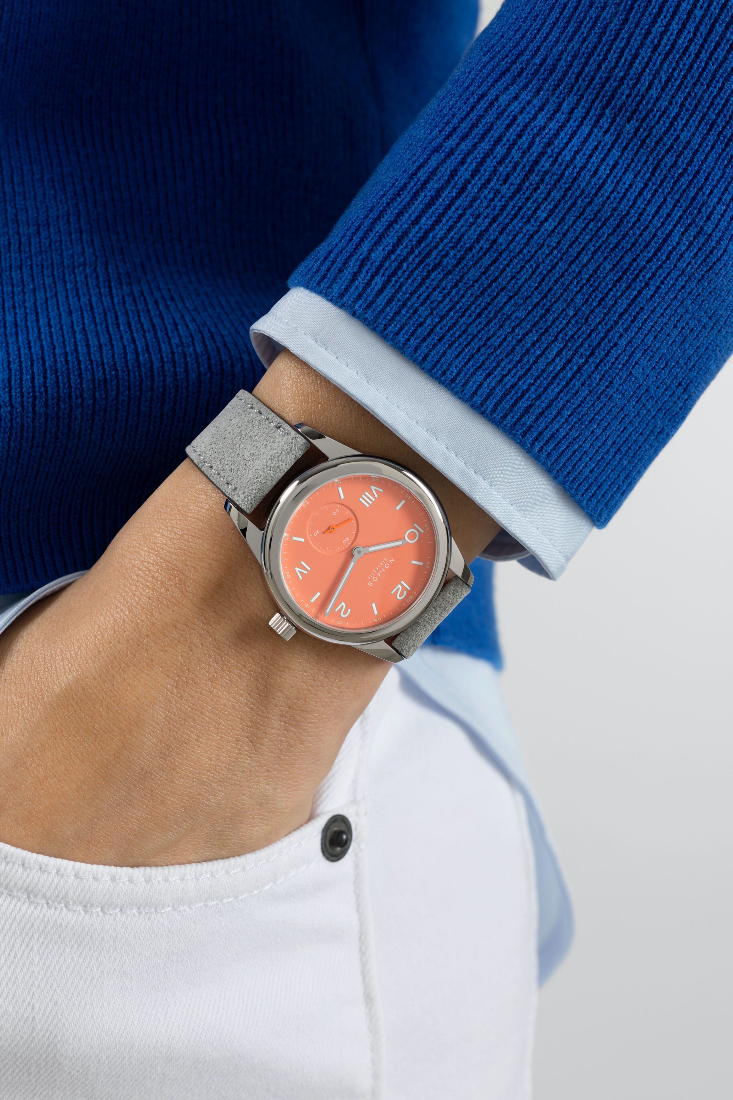 Men's watch / unisex  NOMOS GLASHÜTTE, Club Campus Cream Coral / 36mm, SKU: 714.GB | timeolution.com