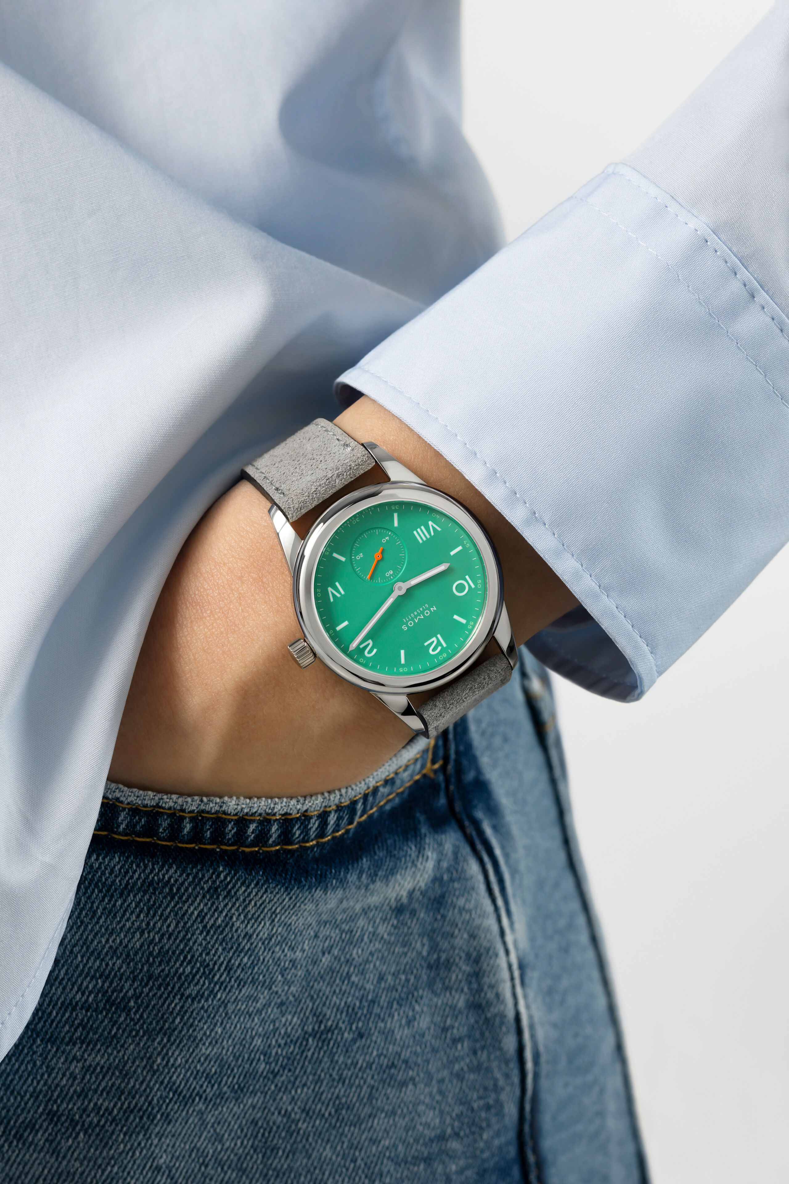 Men's watch / unisex  NOMOS GLASHÜTTE, Club Campus Electric Green / 36mm, SKU: 715 | timeolution.com