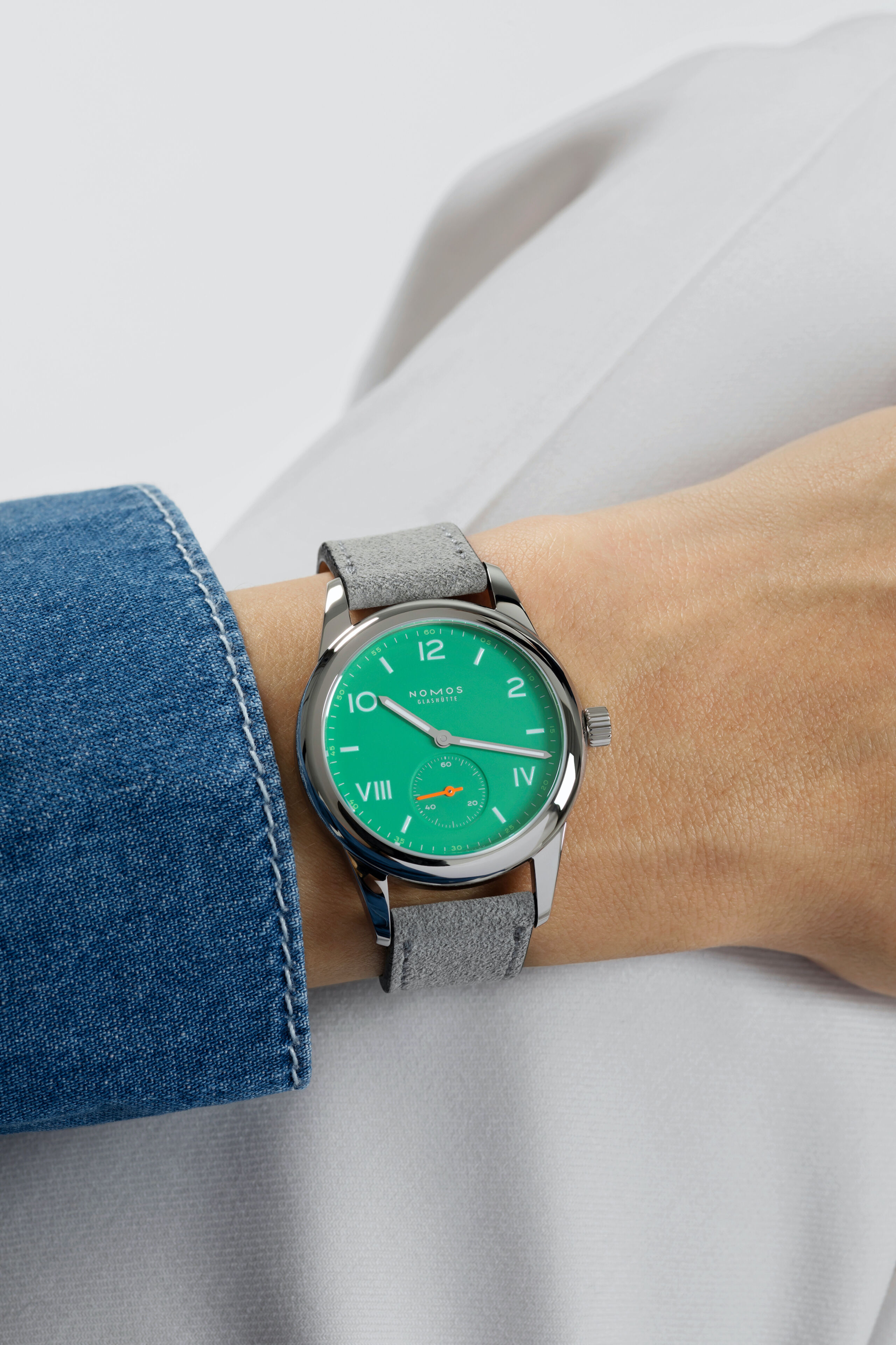 Men's watch / unisex  NOMOS GLASHÜTTE, Club Campus Electric Green / 36mm, SKU: 715 | timeolution.com