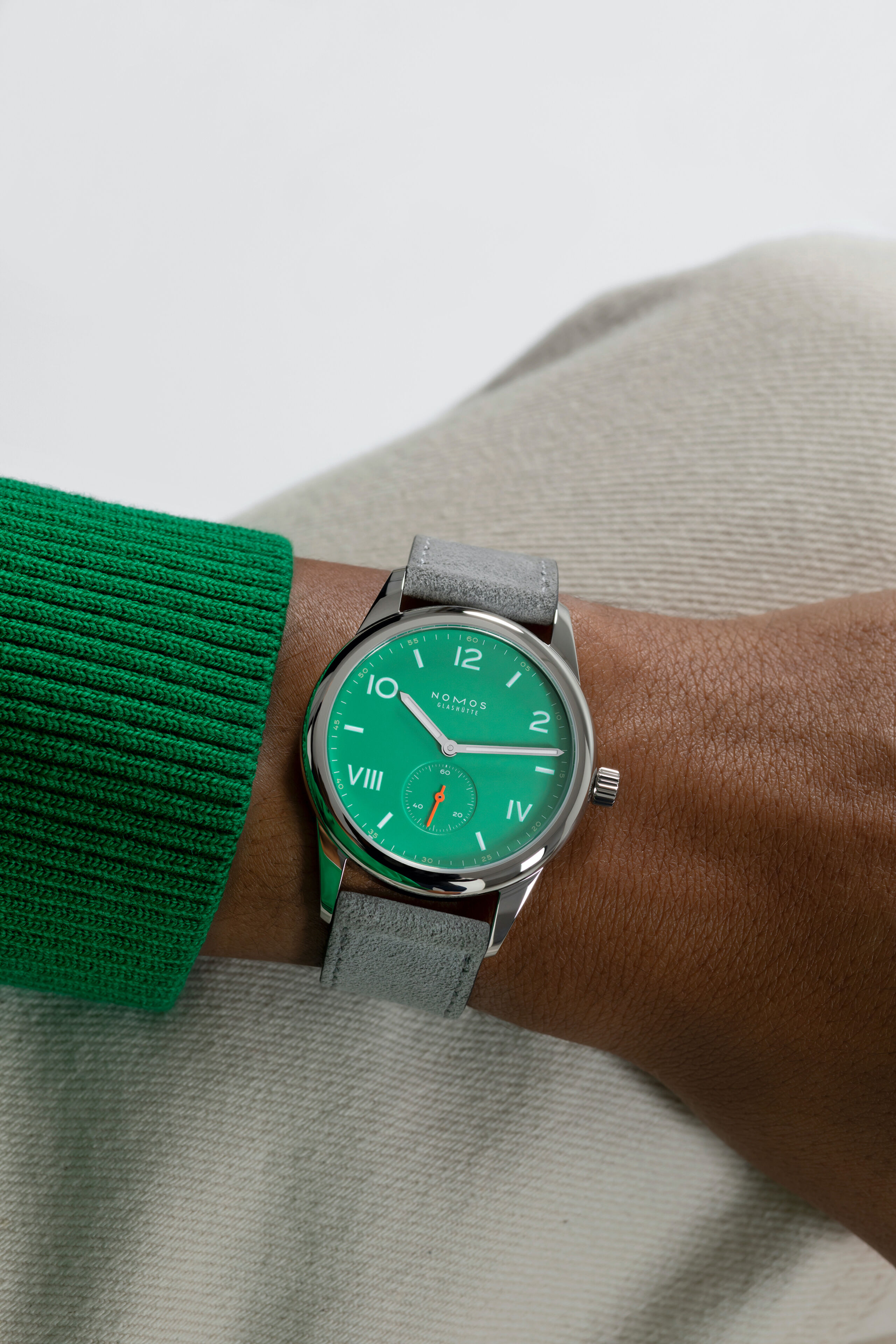 Men's watch / unisex  NOMOS GLASHÜTTE, Club Campus 38 Electric Green / 38.50mm, SKU: 726 | timeolution.com