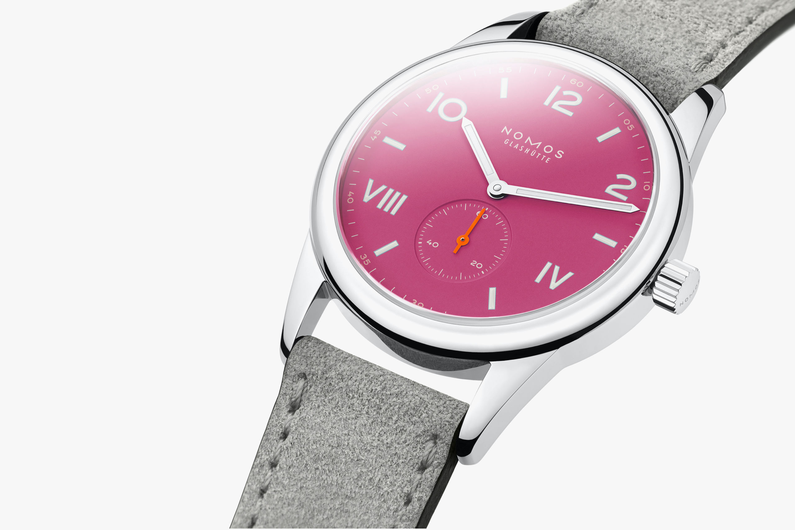 Men's watch / unisex  NOMOS GLASHÜTTE, Club Campus 38 Deep Pink / 38.50mm, SKU: 728 | timeolution.com