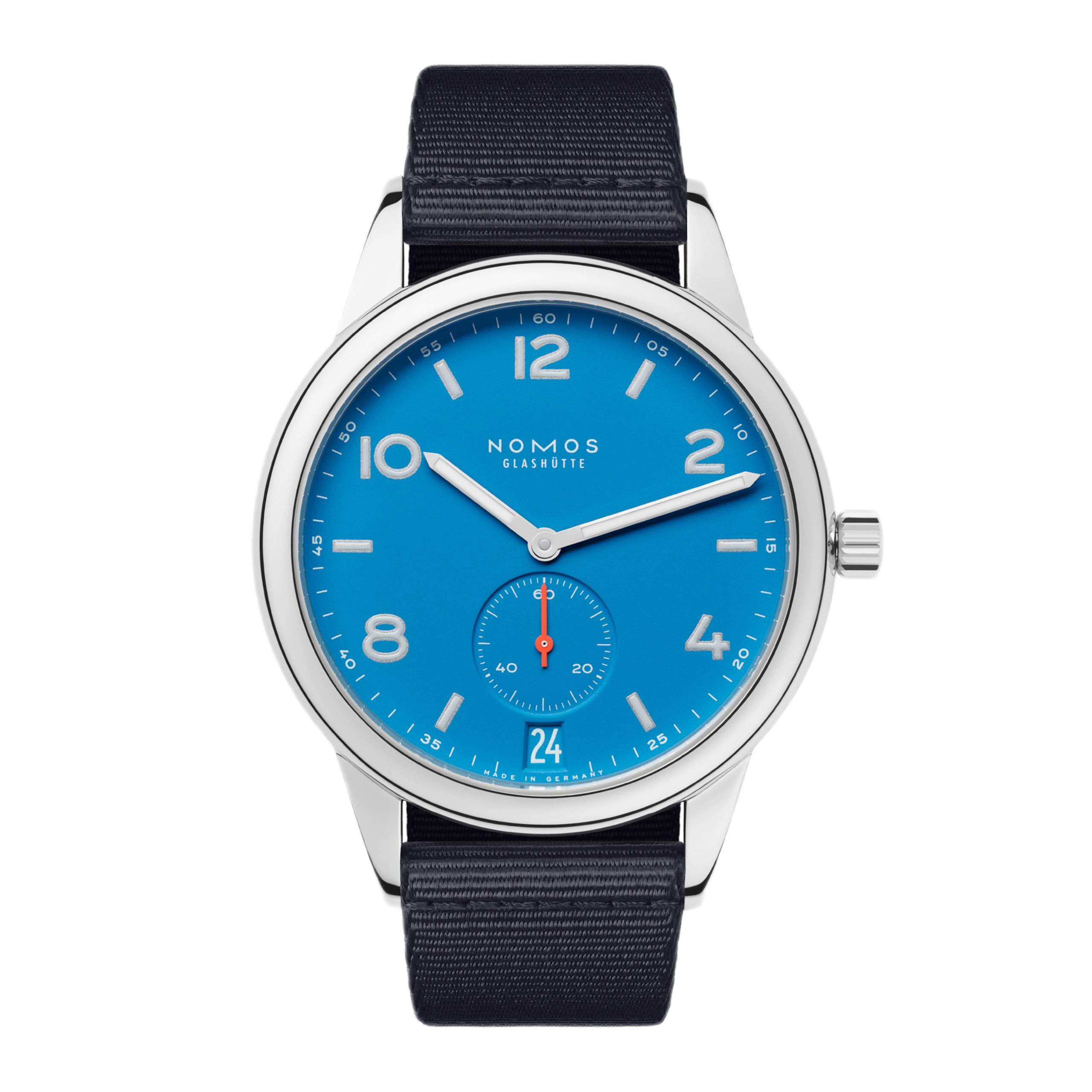 Men's watch / unisex  NOMOS GLASHÜTTE, Club Automatic Date Siren Blue / 41.50mm, SKU: 777 | timeolution.com