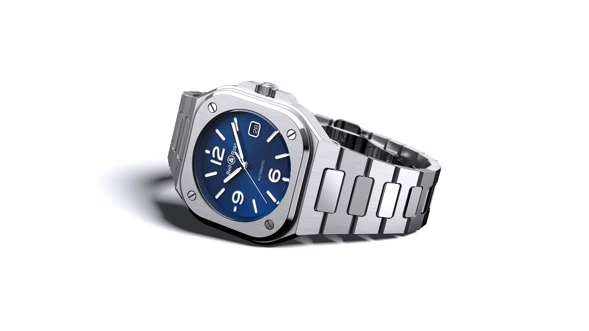 Men's watch / unisex BELL & ROSS, BR 05 Blue Steel / 40mm, SKU: BR05A-BLU-ST/SST | timeolution.com